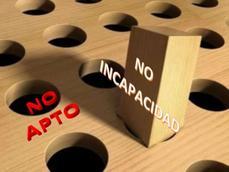Imagen sobre No apto y no incapacidad, estar capacitado y no apto, controversia y riesgos