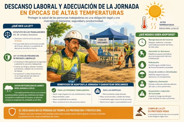 Descanso laboral y adecuación de la jornada