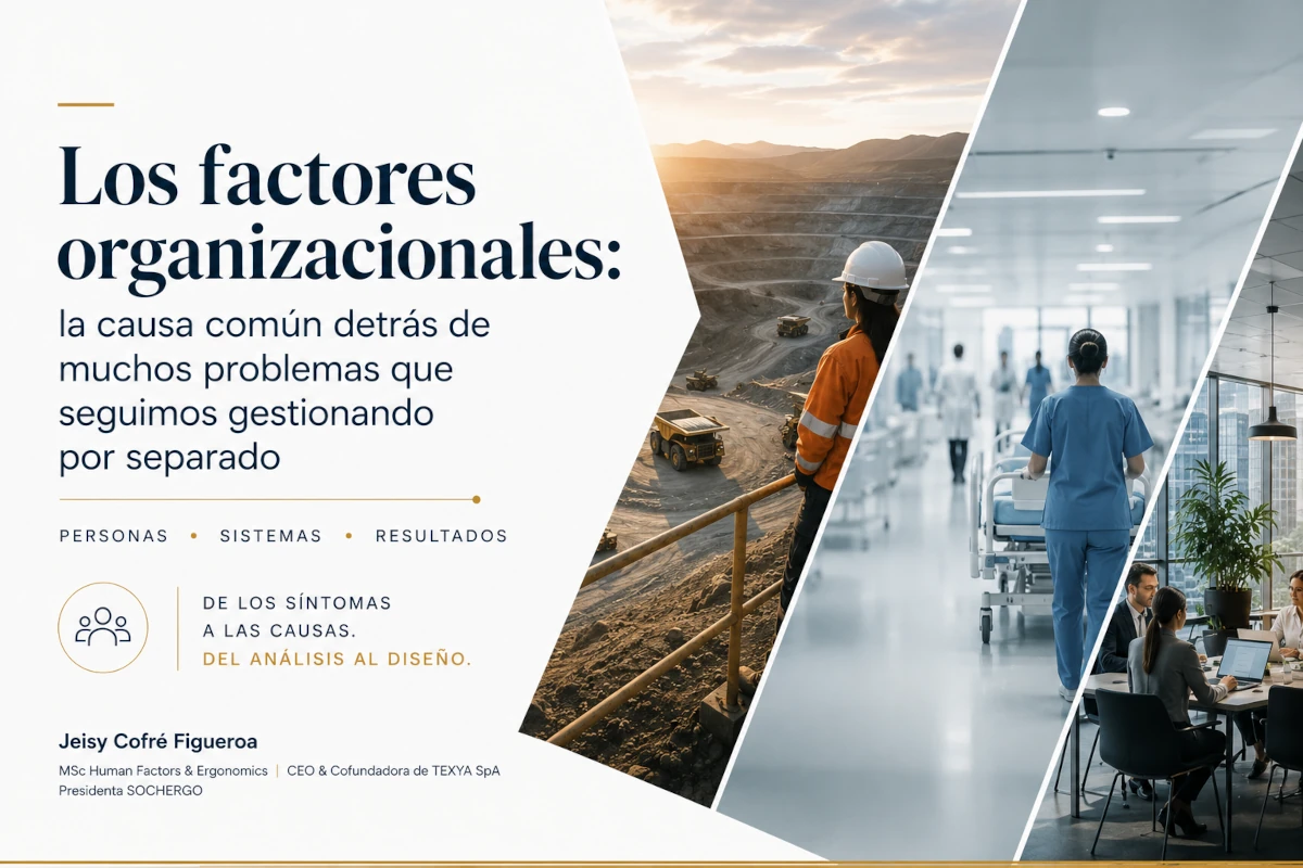 Imagen de la causa más común en muchos problemas: Los factores organizacionales